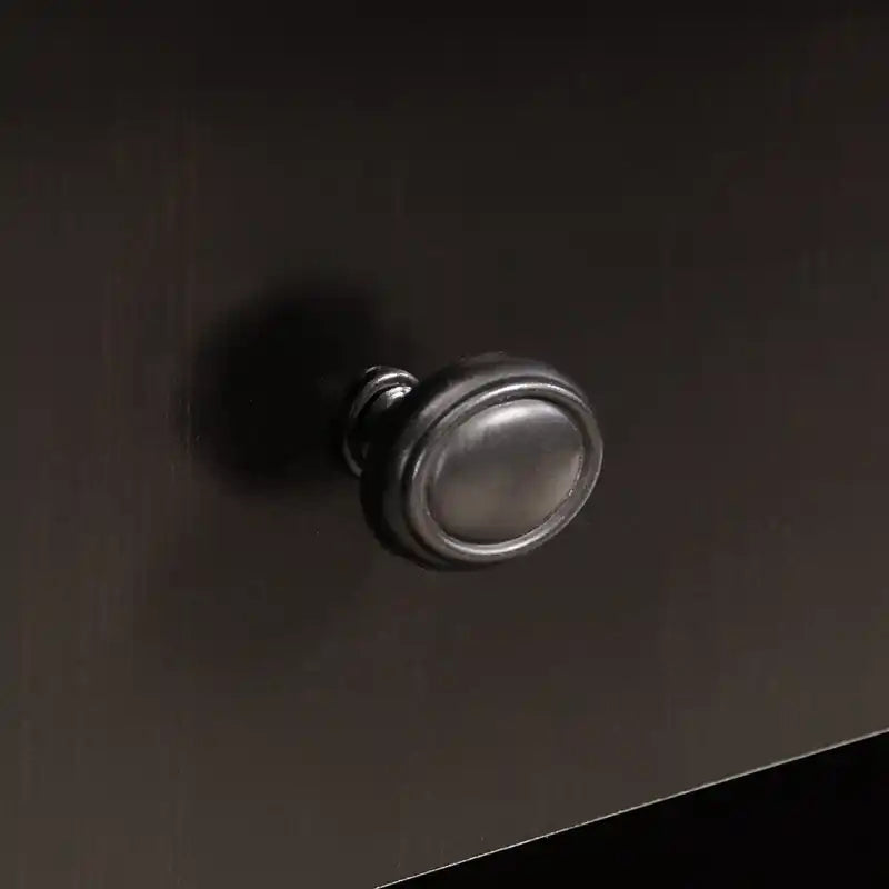 Bureau d'angle de 150 cm avec tiroir de classement - Noir vieilli