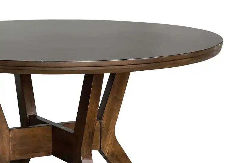 Table de salle à manger, ronde 48 po – Noyer brun
