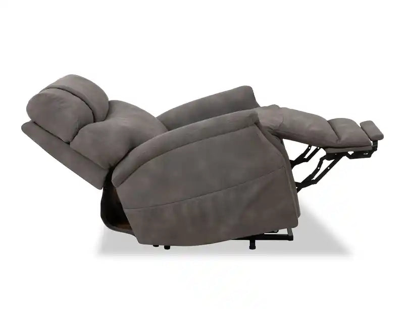 Fauteuil inclinable releveur en similicuir, gris anthracite - 34