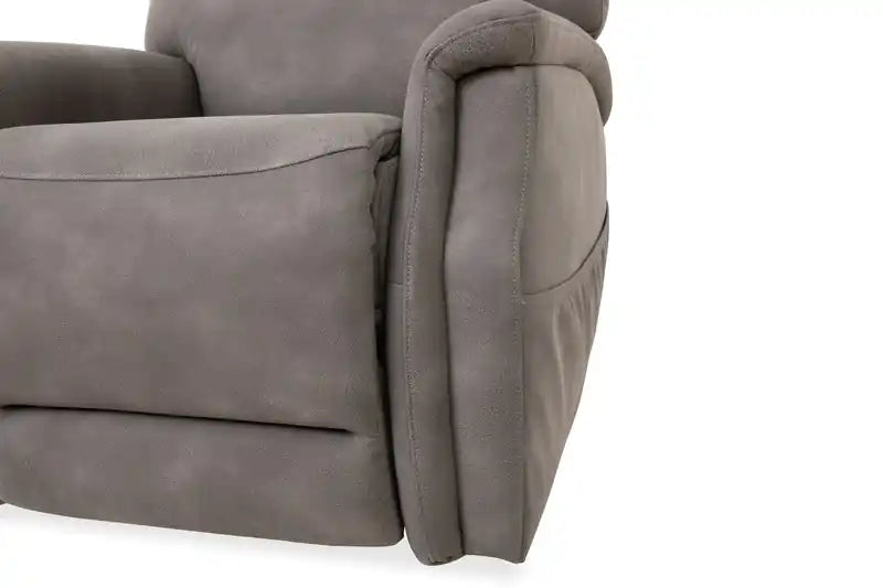 Fauteuil inclinable releveur en similicuir, gris anthracite - 34