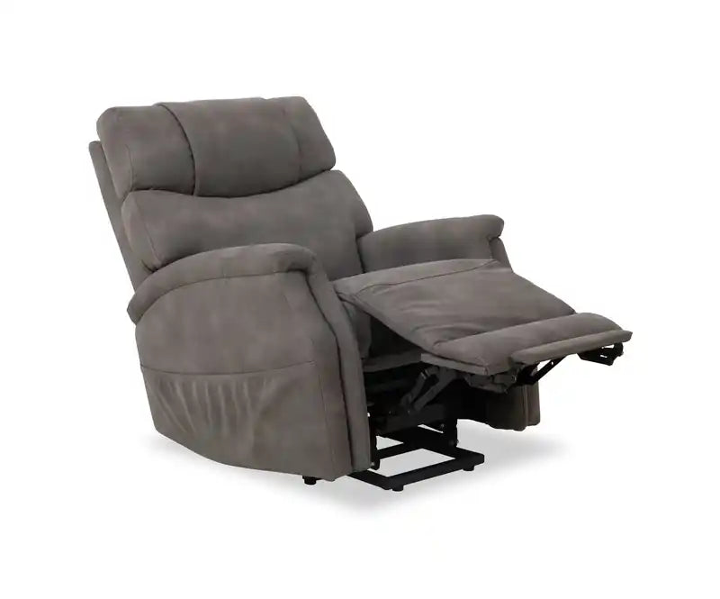 Fauteuil inclinable releveur en similicuir, gris anthracite - 34