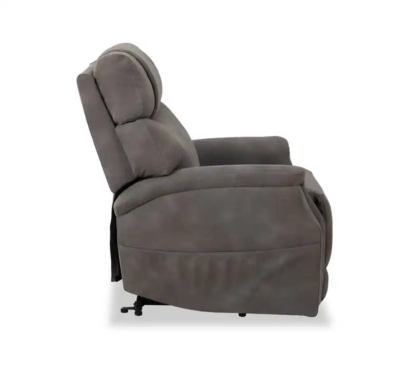 Fauteuil inclinable releveur en similicuir, gris anthracite - 34