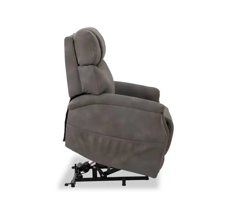 Fauteuil inclinable releveur en similicuir, gris anthracite - 34
