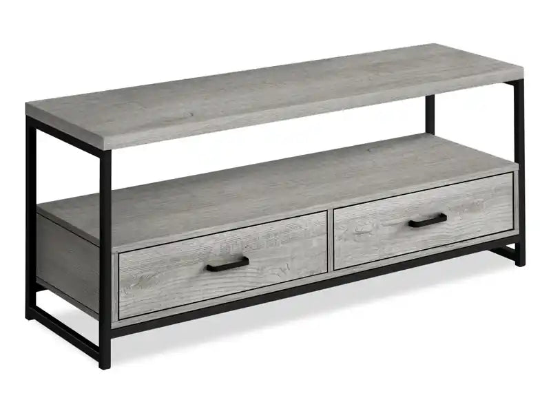 Corban 48 Modern TV Stand with Storage and Cable Management for TVs up to 55- Grey