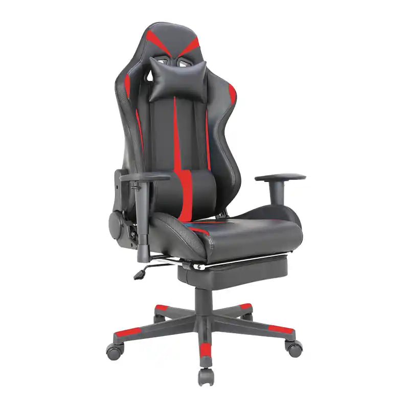 Tygerclaw Fabric Gaming Office Chair with Lumbar Pillow & Leg Rest