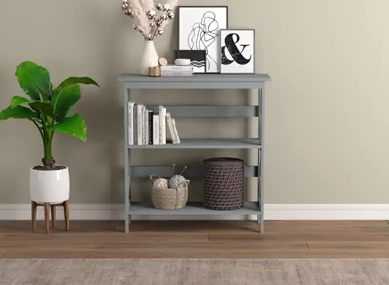 32 Console avec 2 étagères de rangement