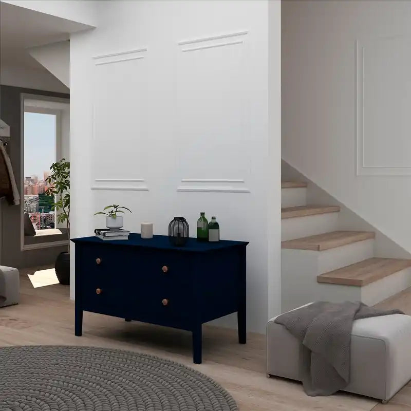 Robe de soirée bleu nuit