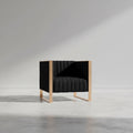 Manhattan Comfort Trillium Velvet Accent Chair - Black & Gold