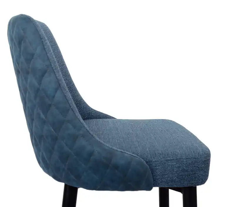Chaise de salle à manger en tissu aspect lin