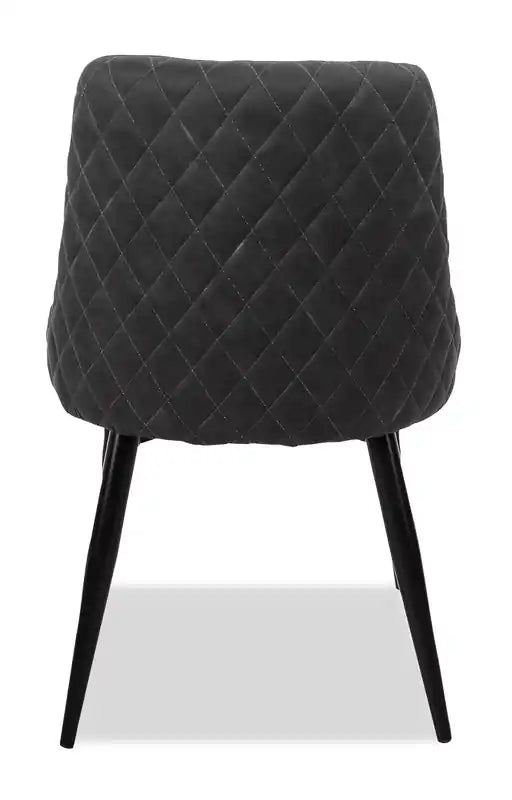 Chaise de salle à manger en tissu aspect lin