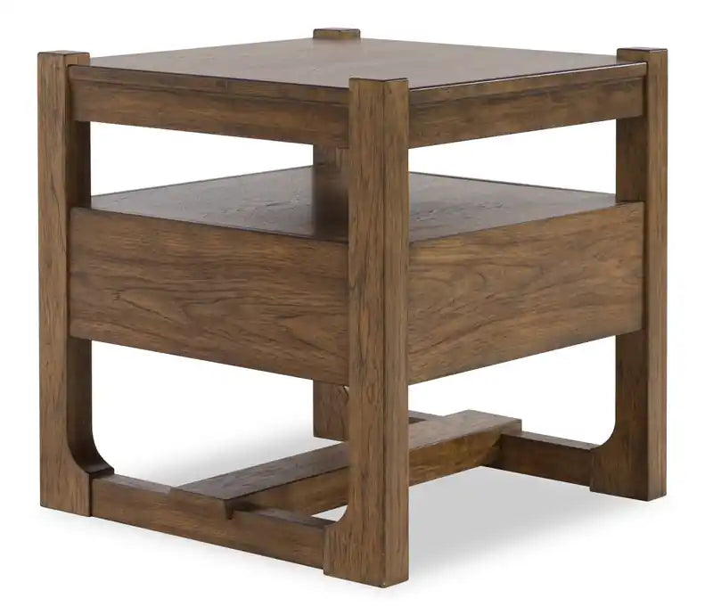 24 Table d'appoint de style rustique en bois massif