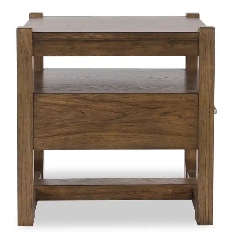 24 Table d'appoint de style rustique en bois massif