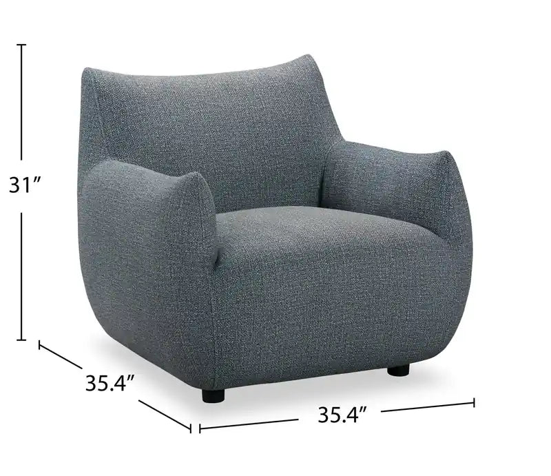 Fauteuil d'appoint en tissu 35.4