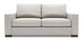 Made in Canada Customizable Sofa Lab Track 75 Chenille Fabric Condo Size Sofa with Track Arms - Luxury Silver