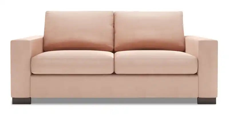 Canapé 75 po en tissu chenille avec accoudoirs droits pour petit appartement - Argent de luxe