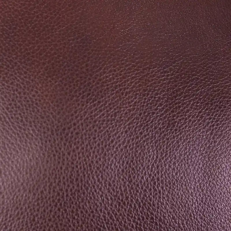 31 Pouf en cuir véritable avec surpiqûres en losanges et pieds en bois – Gris anthracite
