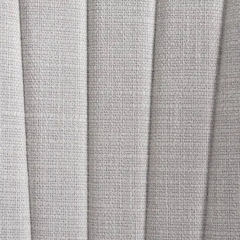 Chaise de salle à manger en tissu polyester et capitonnage à canaux